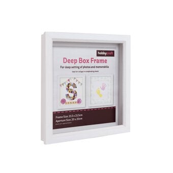 White Deep Box Frame 20cm x 20cm