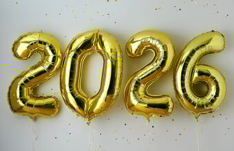 2026 gold foil balloons. Clicking leads to the products for occasions.